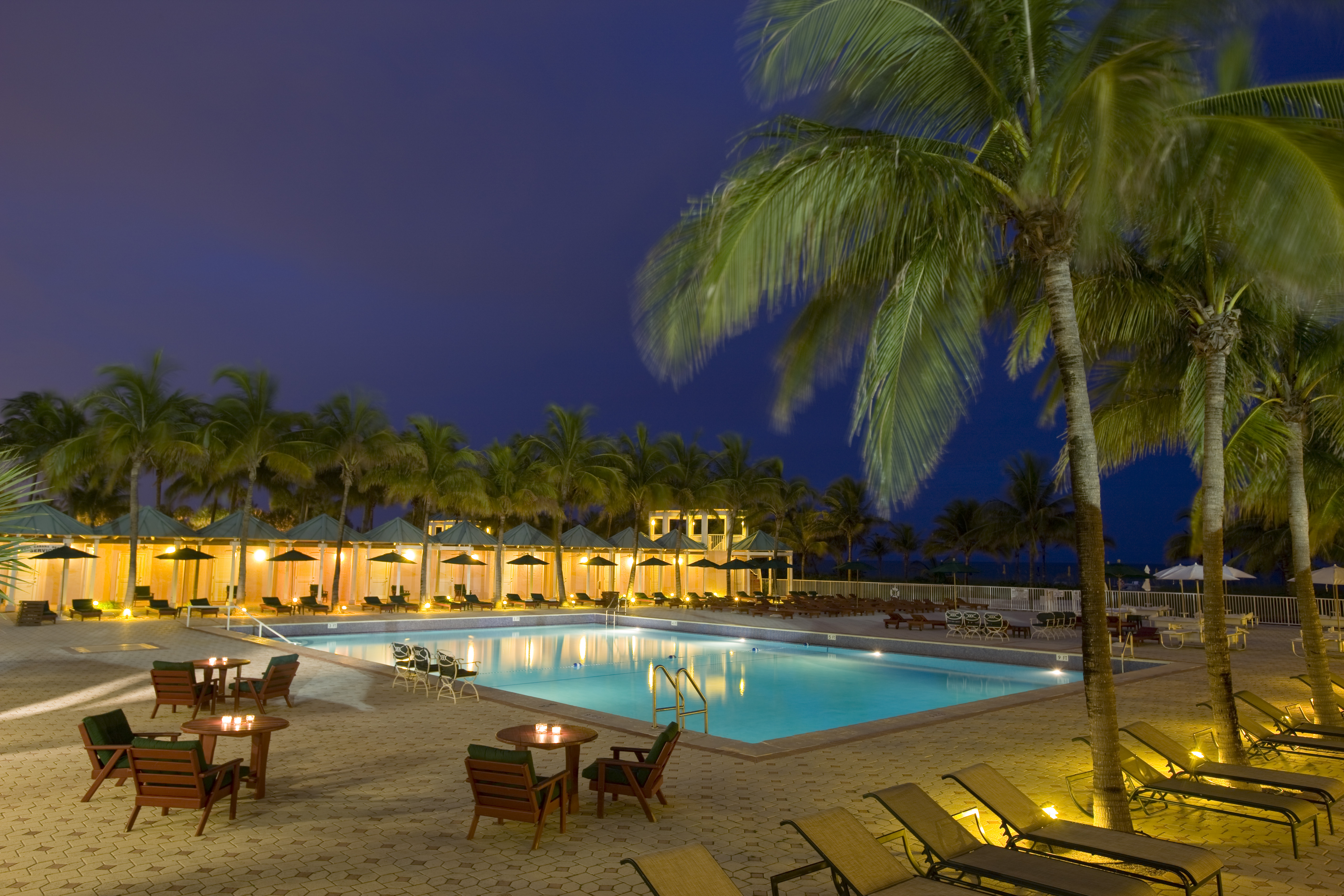 Illustration of Private Cabana Service At Luxury Rooftop Pool And Private Private Private Bar