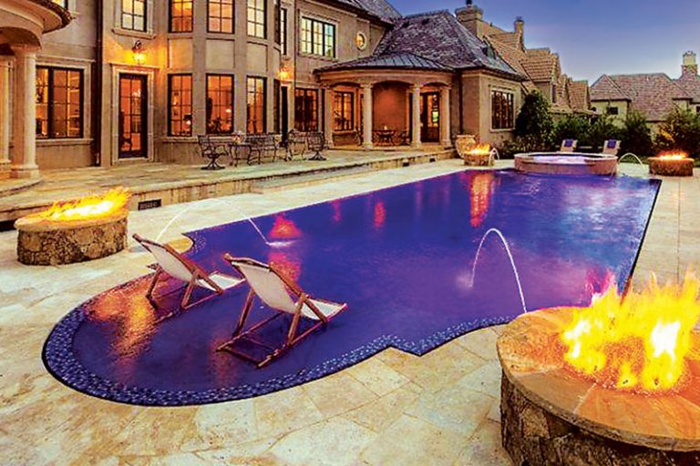 Glass Tile Swimming Pool Designs Luxury Pools + Outdoor Living
