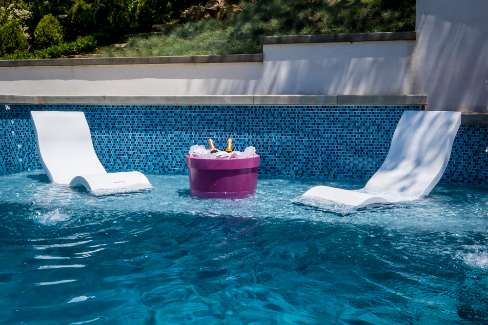 Ledge Lounger: The Ultimate “In-Water” Pool Furniture - Luxury