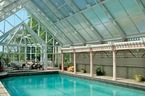 heated pool enclosure